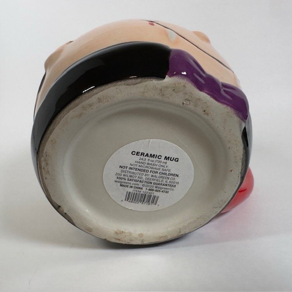 Walgreens Dracula Vampire Ceramic Mug/Cup Halloween Black Red 24.3 fl oz - Picture 5 of 12